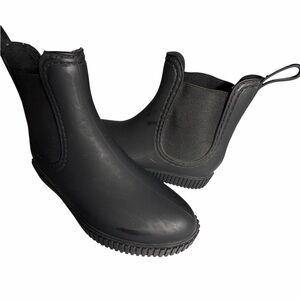 Roolee Black Women’s Waterproof Ankle Rain Boots Womens Sz 37